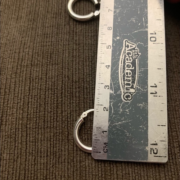 925 sterling silver hoop earrings - Picture 4 of 5